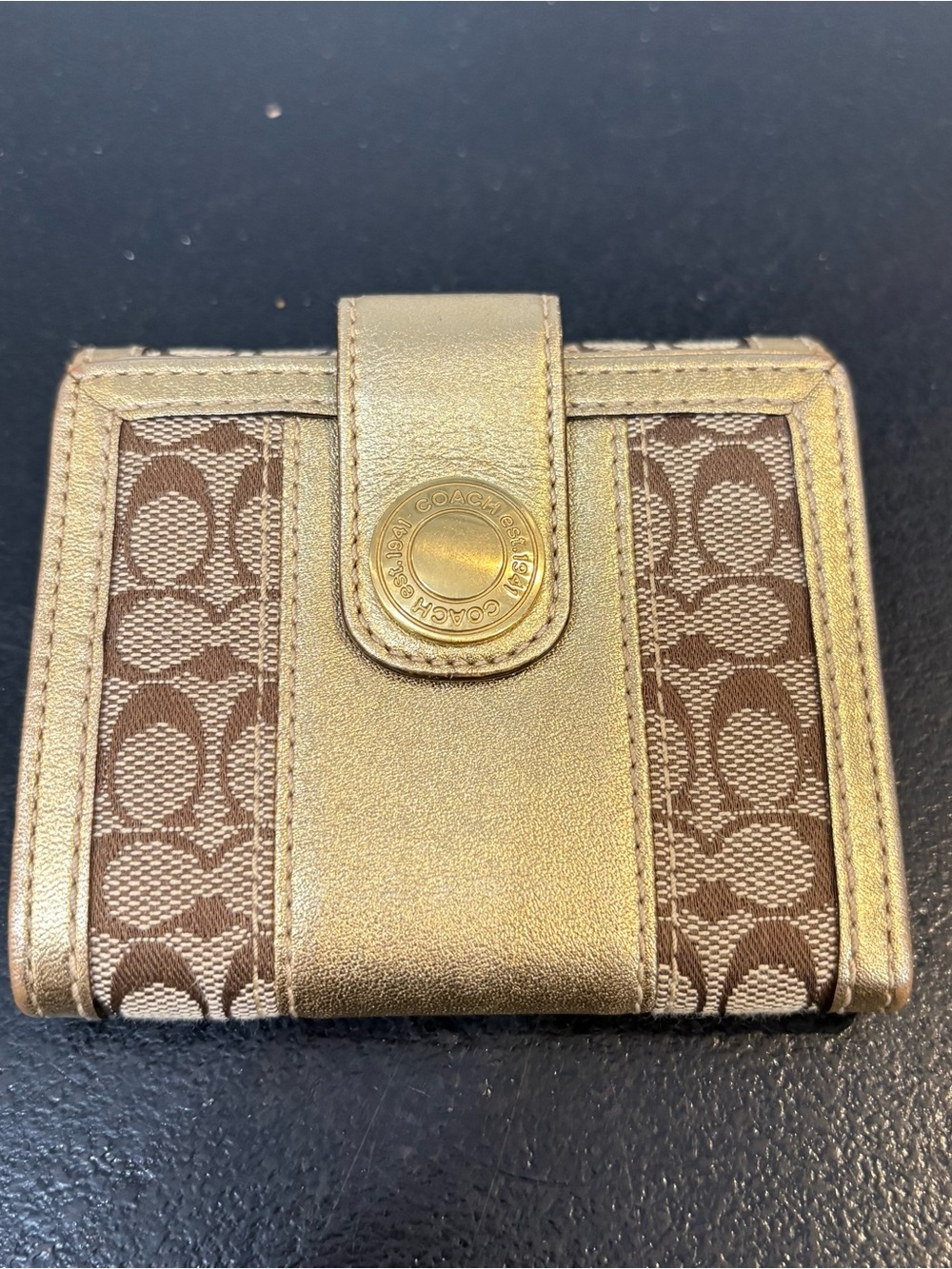 vintage Coach Ergo bifold French wallet y2k